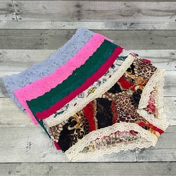 HANKY PANKY 5-Pack Signature Lace Boyshorts - Assorted colors - Sz-Large - Picture 2 of 5
